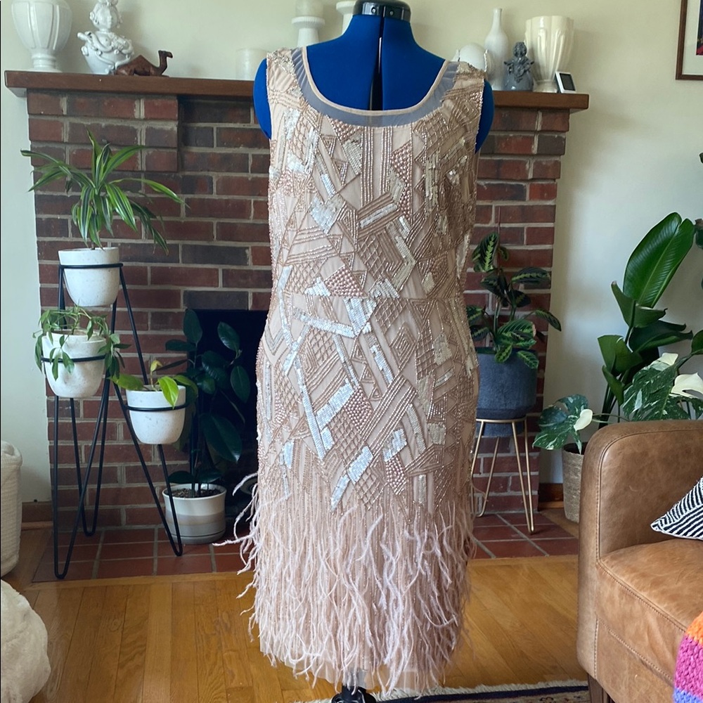 NWT Roaring 20s Flapper sequin & feather dress
